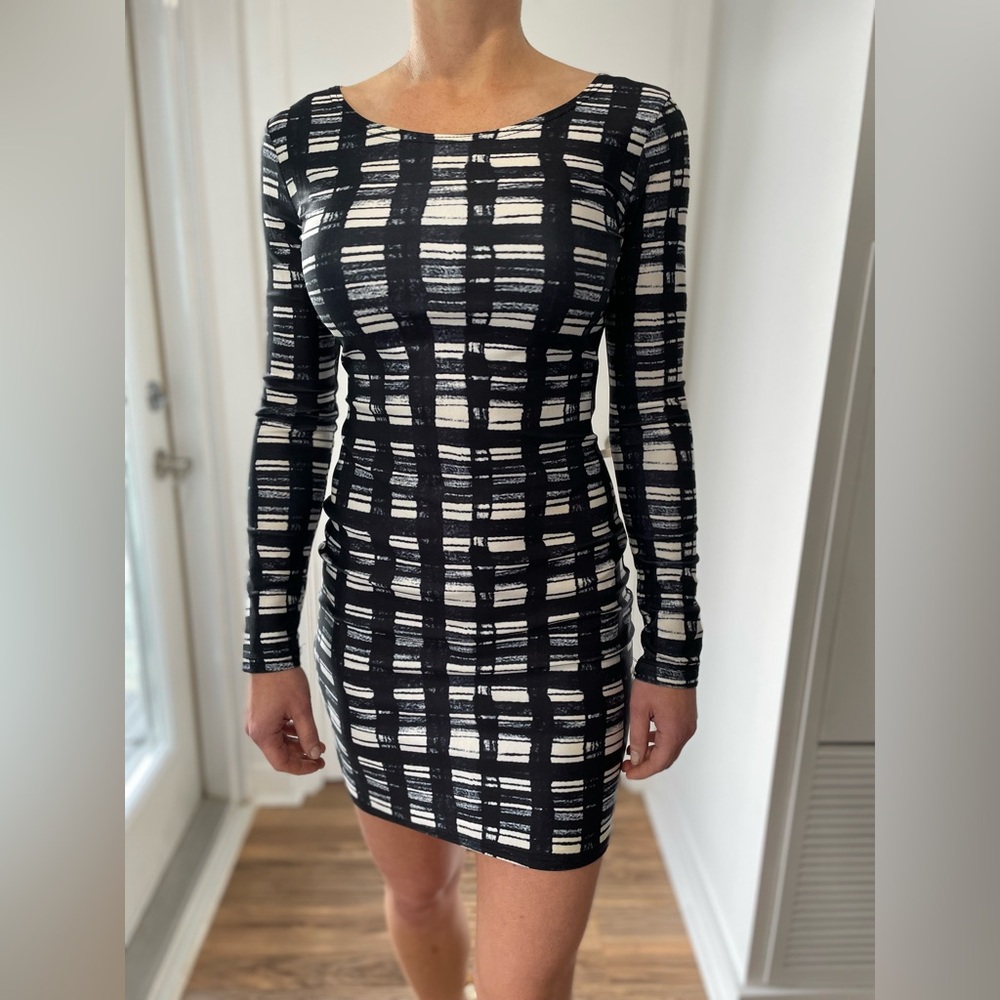 Print party dress size small
